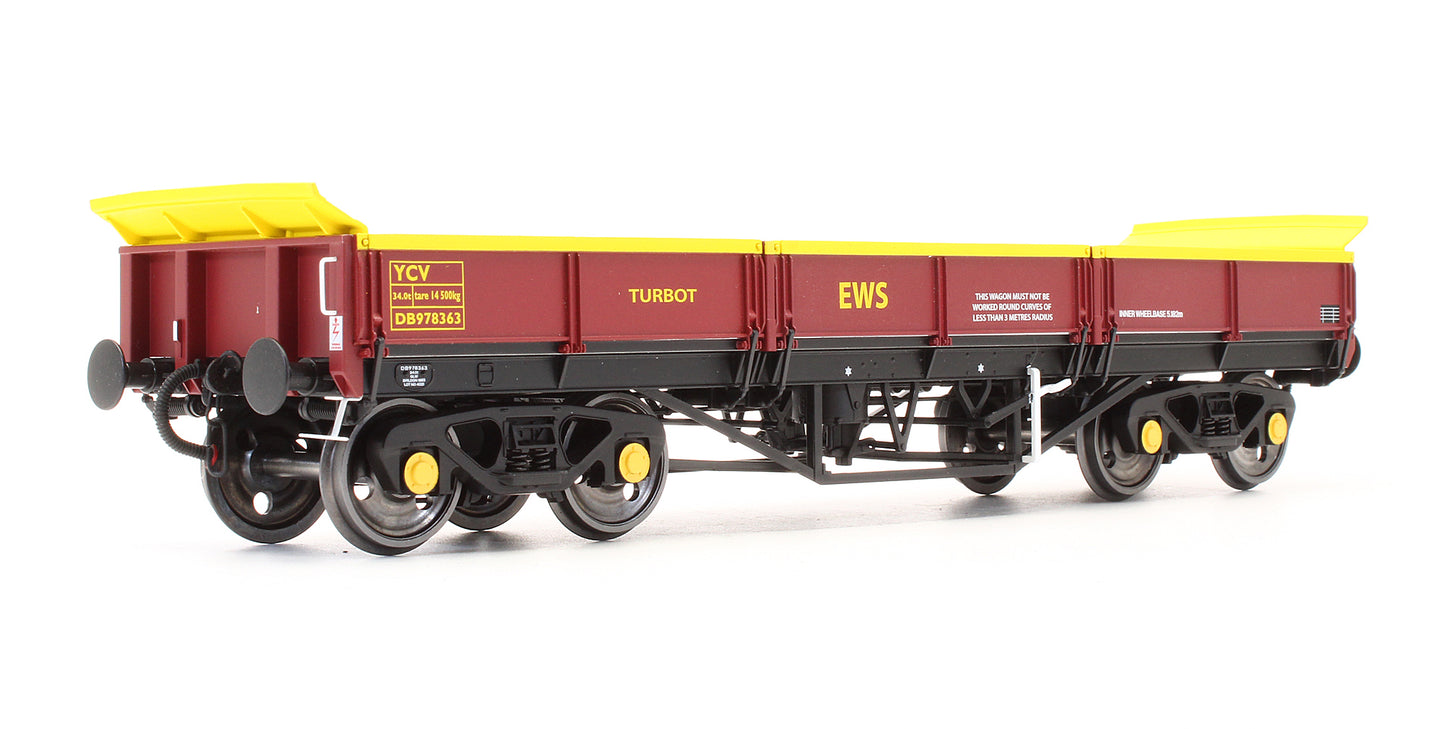 Pre-Owned 7F-043-001 Turbot Bogie Ballast Wagon EWS Maroon DB978363