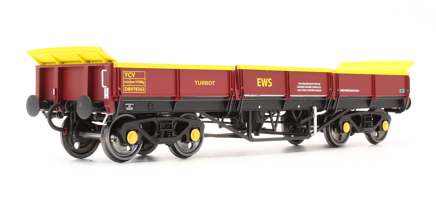 Pre-Owned 7F-043-001 Turbot Bogie Ballast Wagon EWS Maroon DB978363