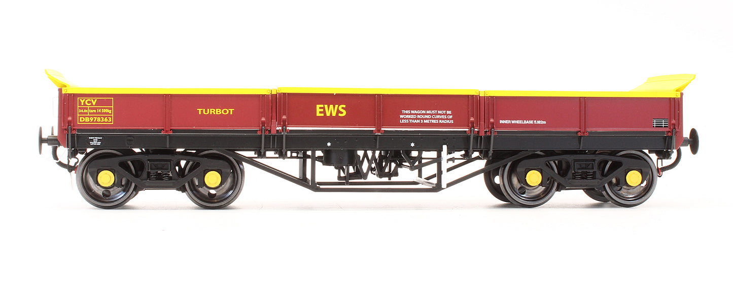 Pre-Owned 7F-043-001 Turbot Bogie Ballast Wagon EWS Maroon DB978363