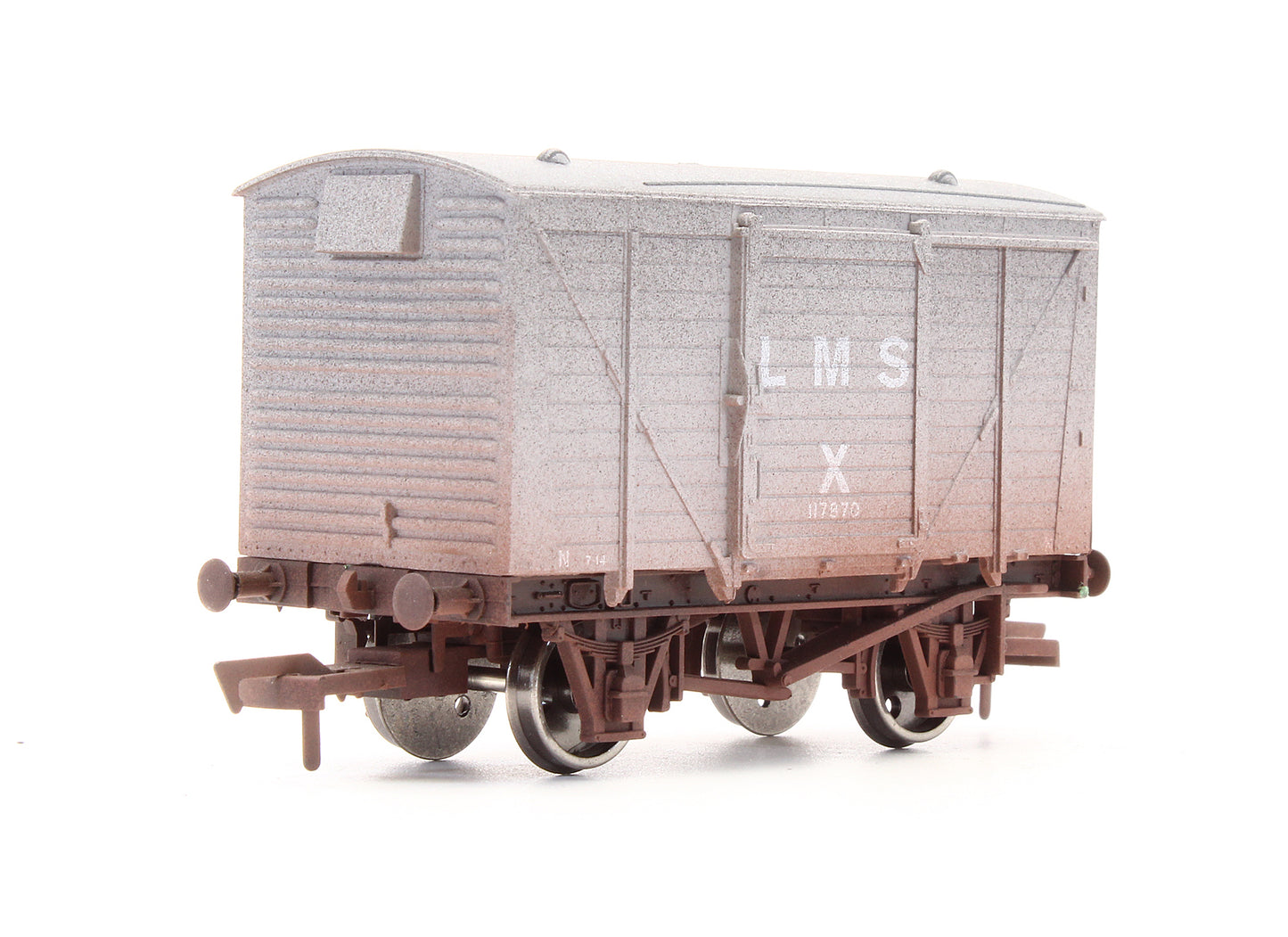 Pre-Owned 4F-011-016 LMS Grey Vent Van No.117870- Weathered