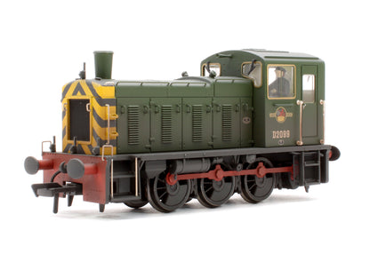 Class 03 D2099 BR Green (Wasp Stripes) Diesel Locomotive - Weathered