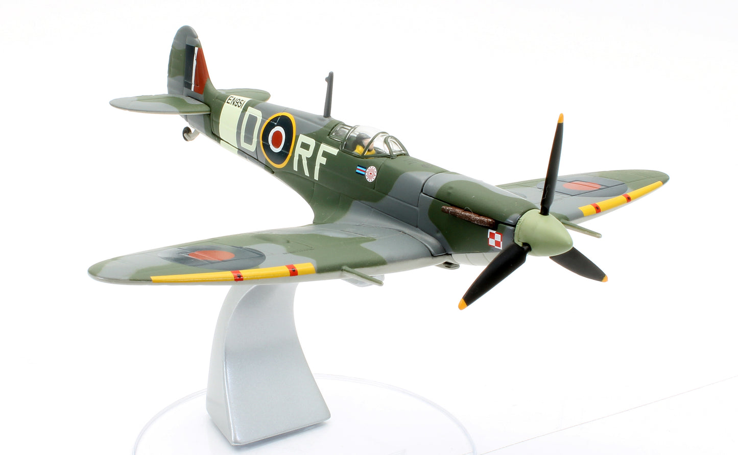 Pre-Owned AA31903 Supermarine Spitfire Mk IIA Royal Air Force EN951/RF-D Squadron Leader Jan Zumbach, 'Donald Duck' art, OC No303 Squadron (Polish)