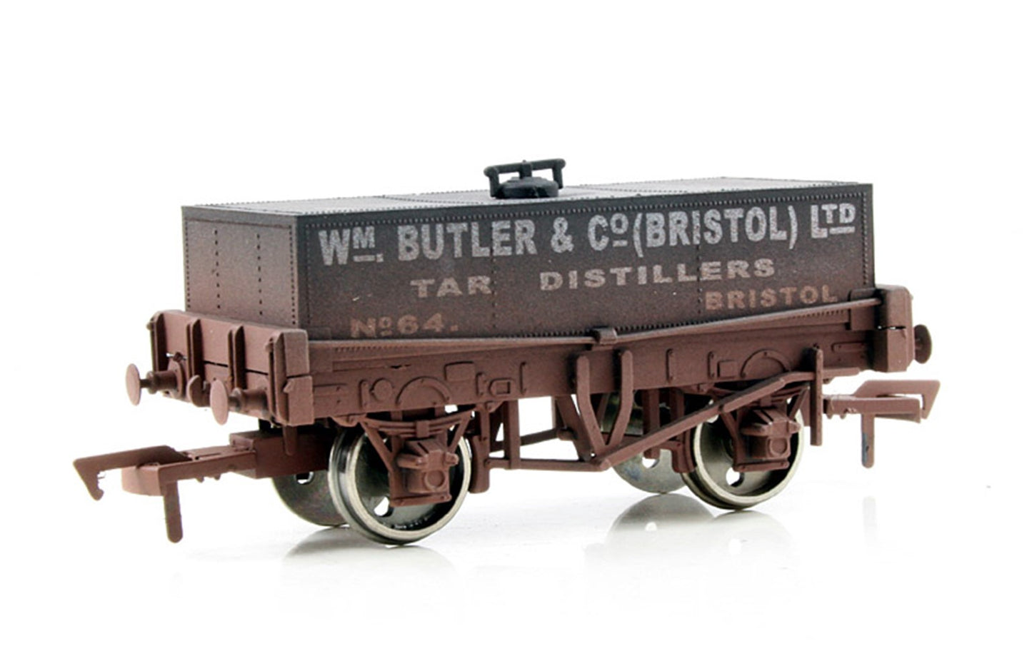 WM Butler & Co Rectangular Tank Wagon No.64 - Weathered