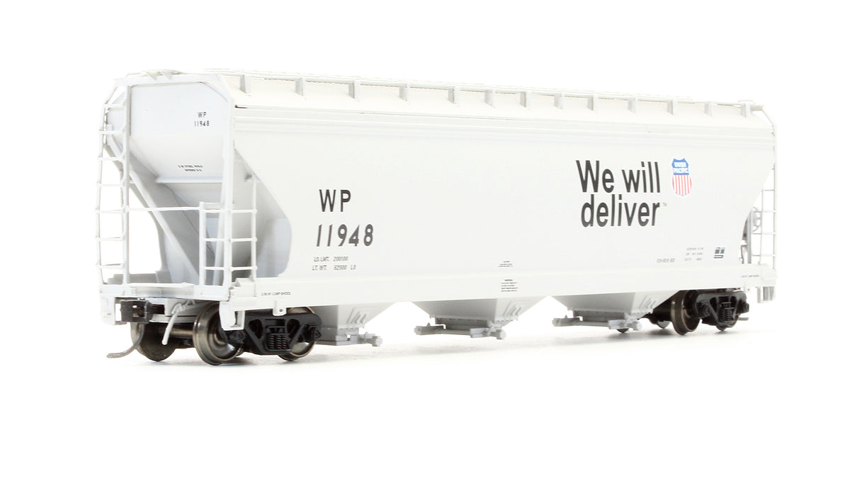 Pre-Owned 3 Bay 4650 Cu.Ft. ACF Covered Hopper Western Pacific 'We Will Deliver' - Road #11948