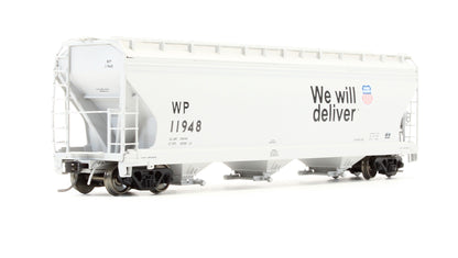 Pre-Owned 3 Bay 4650 Cu.Ft. ACF Covered Hopper Western Pacific 'We Will Deliver' - Road #11948