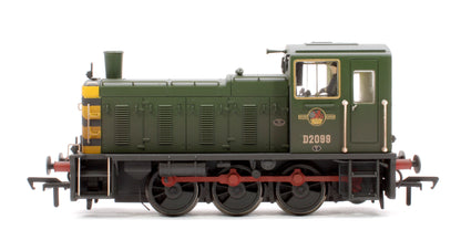 Class 03 D2099 BR Green (Wasp Stripes) Diesel Locomotive - Weathered