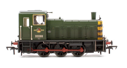 Class 03 D2099 BR Green (Wasp Stripes) Diesel Locomotive - DCC Sound & Weathered