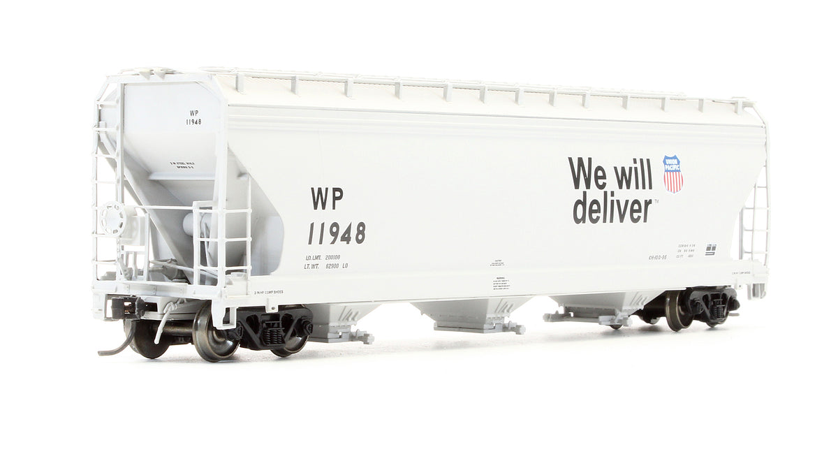Pre-Owned 3 Bay 4650 Cu.Ft. ACF Covered Hopper Western Pacific 'We Will Deliver' - Road #11948