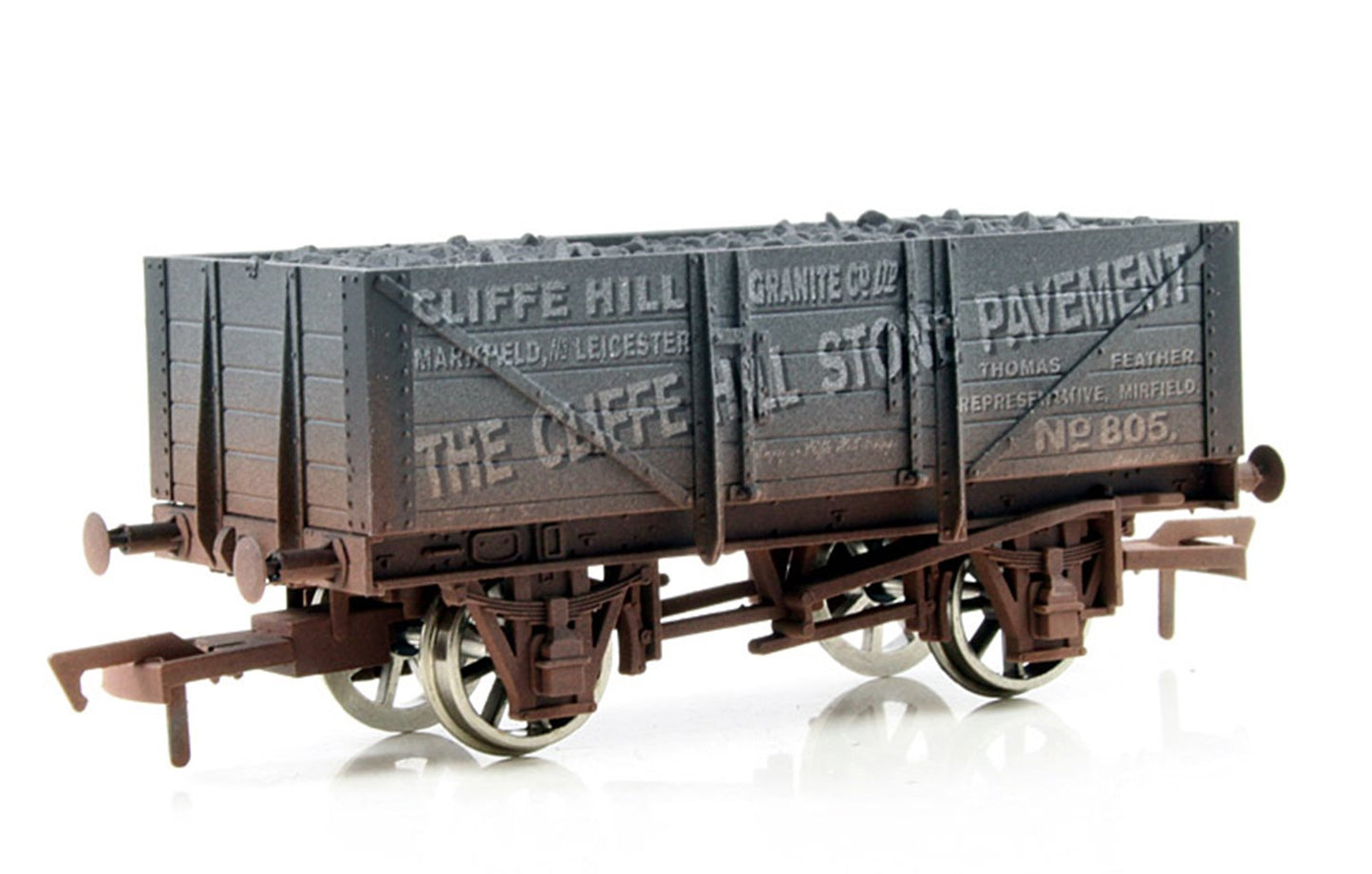 Pre-Owned 4F-051-010 Cliffe Hall 5 Plank Wagon No.805 - Weathered
