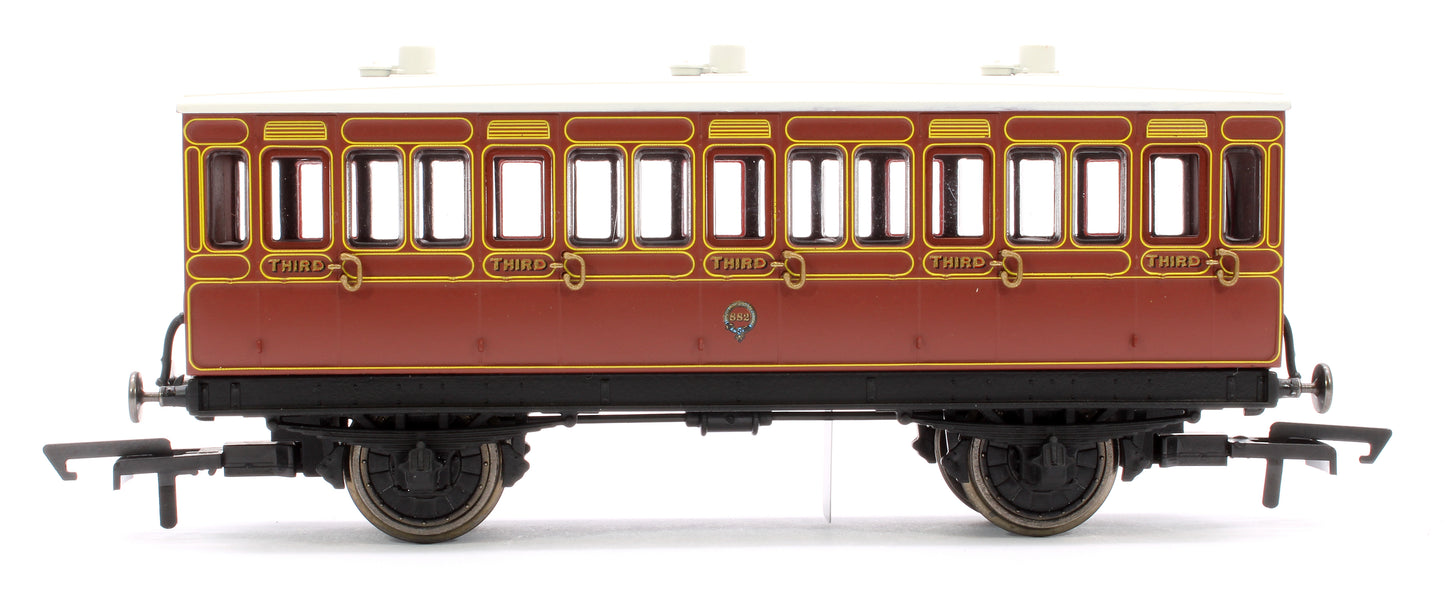 Pre-Owned Wheel Coach 3rd Class LB&SCR 882 (With Lights)