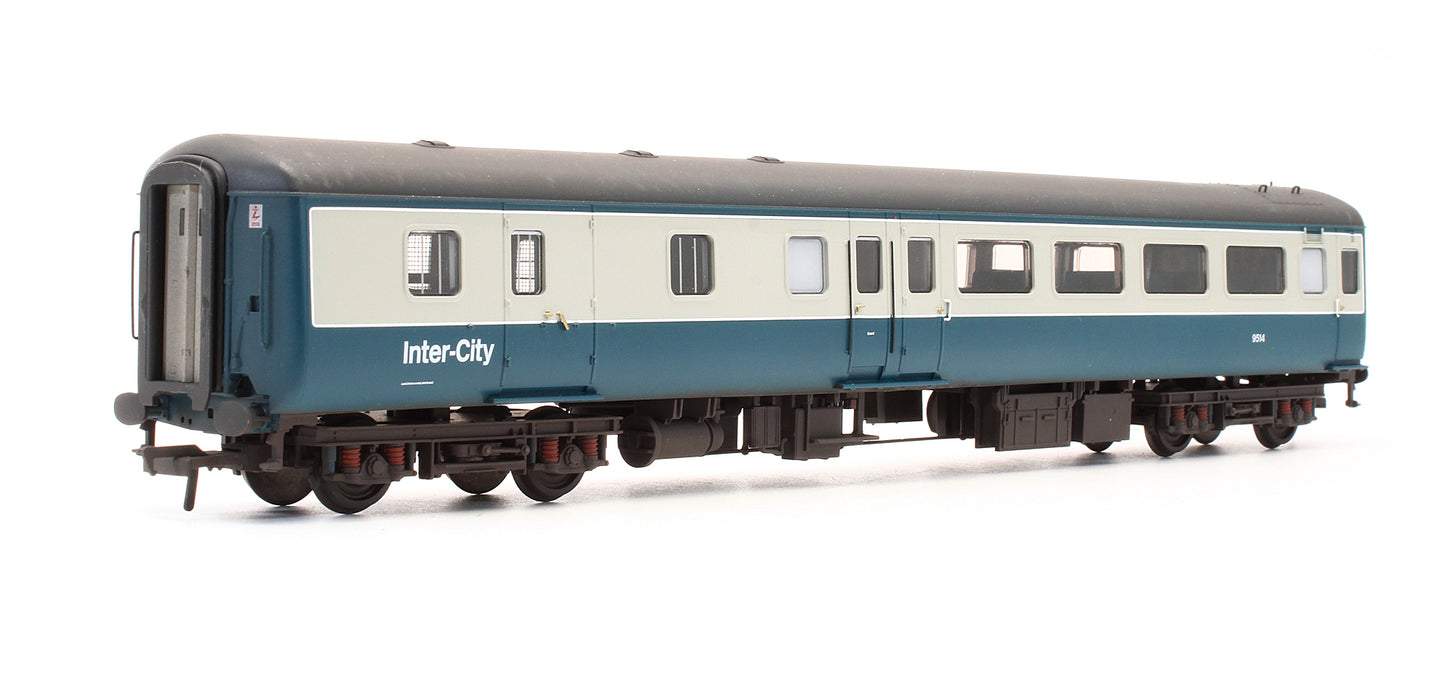 Pre-Owned 39-700 BR MK2F BSO Brake Second Open Coach Blue & Grey Inter-City E9514 - Custom Weathered