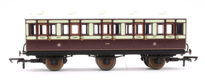 Pre-Owned 6 Wheel Coach 3rd Class LNWR 4671 with Fitted Lights