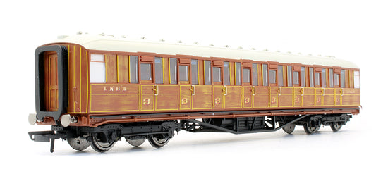 Pre-Owned LNER 61ft 6in Corridor 3rd Class Coach '60654'