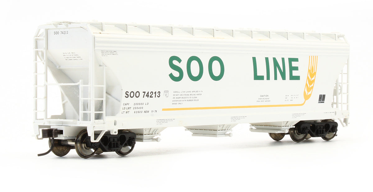 Pre-Owned ACF 3 Bay Centerflow Hopper Car SOO Line - Road #74213