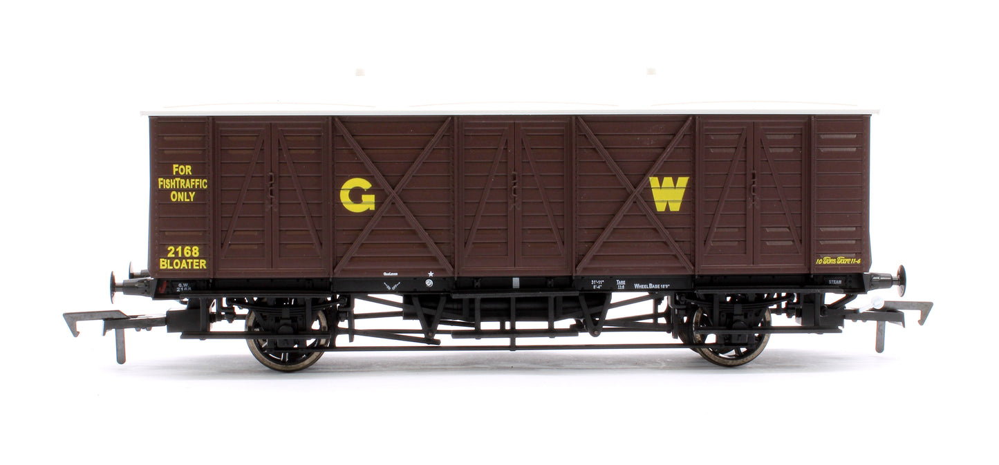 GWR 10T 'Bloater' Fish Van GWR Brown (GW) No. 2168