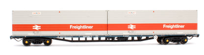 Pre-Owned 38-626C BR FFA Inner Flat BR Blue No.B602244 2 x Type N Freightliner Containers