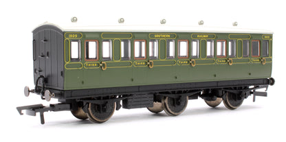SR 6 Wheel Coach 3rd Class 1909 with Fitted Lights