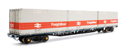 BR FFA Inner Flat BR Blue No.B602231 3 x Type L Freightliner Containers