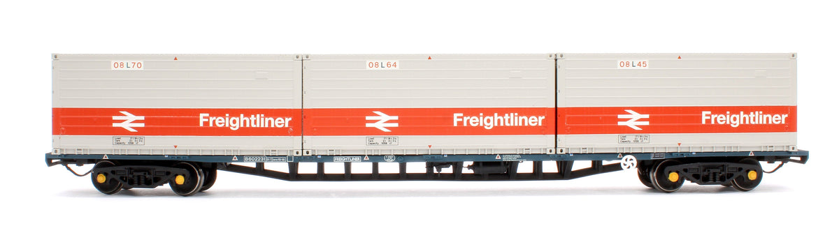 Pre-Owned 38-626A BR FFA Inner Flat BR Blue No.B602231 3 x Type L Freightliner Containers