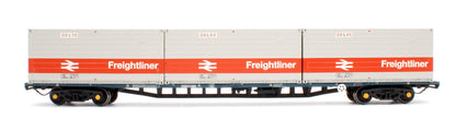 Pre-Owned 38-626A BR FFA Inner Flat BR Blue No.B602231 3 x Type L Freightliner Containers