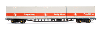 BR FFA Inner Flat BR Blue No.B602231 3 x Type L Freightliner Containers