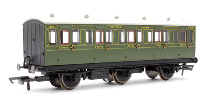 SR 6 Wheel Coach 3rd Class 1908 with Fitted Lights