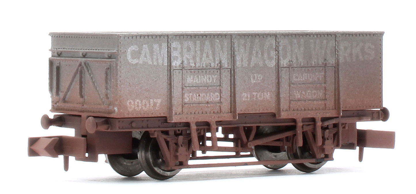 2F-038-062 20T Steel Mineral Cambrian Wagon Works 90017 - Weathered