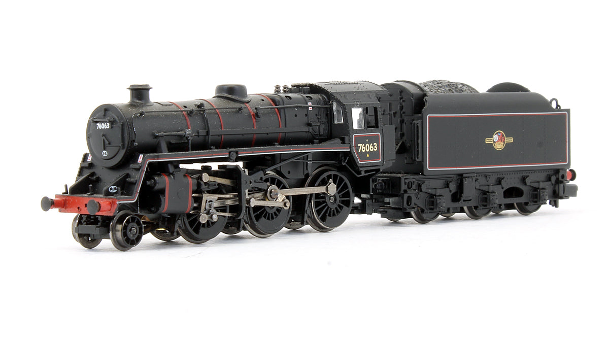 Pre-Owned 372-654 BR Standard Class 4MT '76063' Lined Black Late Crest Steam Locomotive