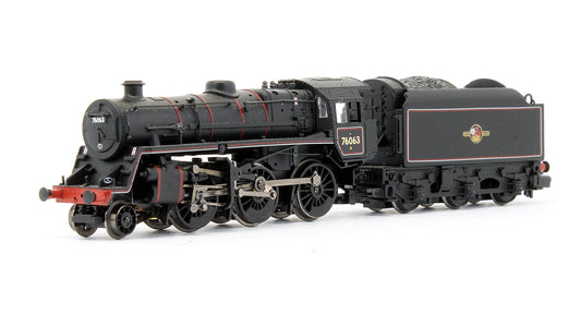 Pre-Owned 372-654 BR Standard Class 4MT '76063' Lined Black Late Crest Steam Locomotive