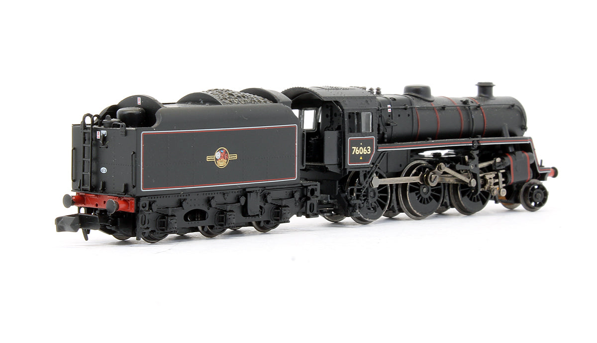Pre-Owned 372-654 BR Standard Class 4MT '76063' Lined Black Late Crest Steam Locomotive