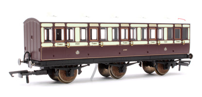 R40120 Pre-Owned 6 Wheel Coach 3rd Class LNWR 1523 with Fitted Lights