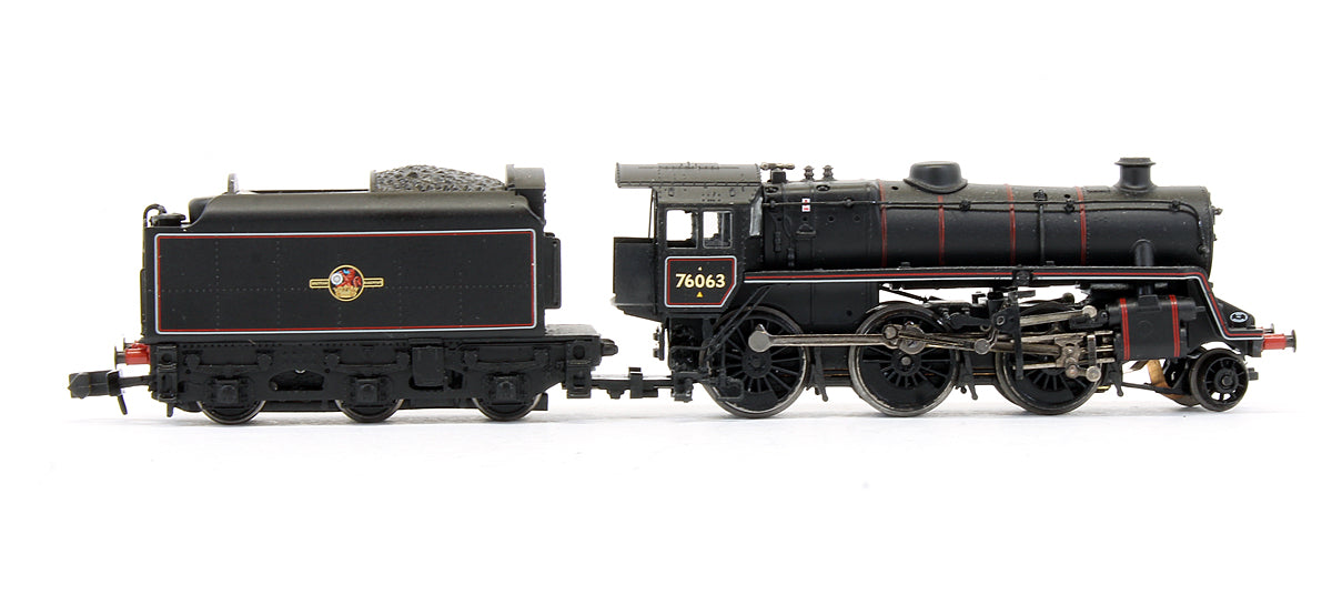 Pre-Owned 372-654 BR Standard Class 4MT '76063' Lined Black Late Crest Steam Locomotive