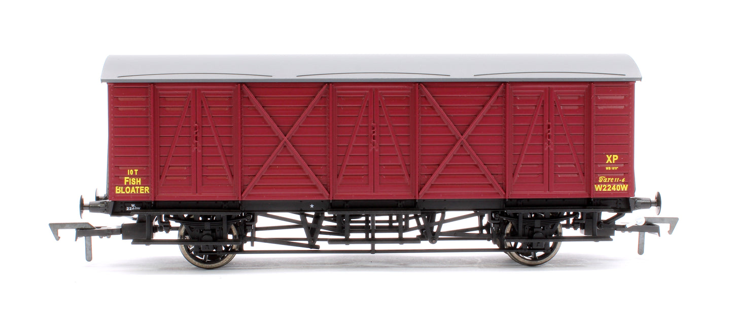 GWR 10T 'Bloater' Fish Van BR Crimson No. W2240W