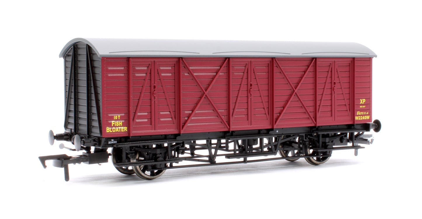 GWR 10T 'Bloater' Fish Van BR Crimson No. W2240W