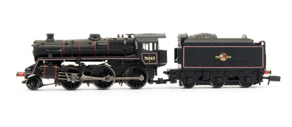 Pre-Owned 372-654 BR Standard Class 4MT '76063' Lined Black Late Crest Steam Locomotive
