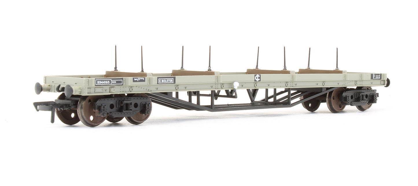 Pre-Owned 33-928B 30T Bogie Bolster Wagon BR Grey 'B944165' - With Steel Girders