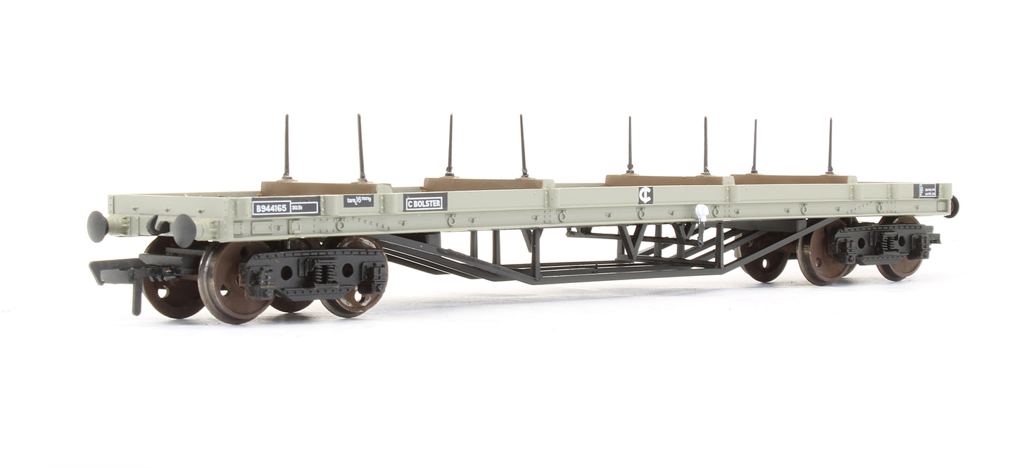 Pre-Owned 33-928B 30T Bogie Bolster Wagon BR Grey 'B944165' - With Steel Girders