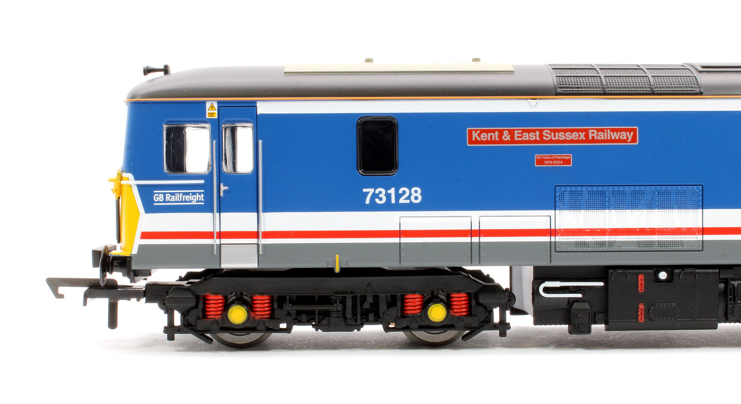 RailRoad Plus GBRf Network South East Class 73 No.73128 Kent & East Sussex Railway 50 Years Diesel Locomotive - DCC Sound