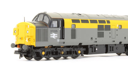 Pre-Owned 32-779 Class 37/0 37035 Civil Engineers Dutch Grey / Yellow Corner Indicator Boxes Diesel Locomotive - DCC Fitted