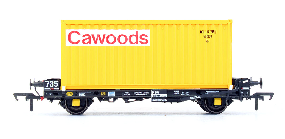 Pre-Owned Set of 3 PFA Container Wagons 'Cawoods Coal'