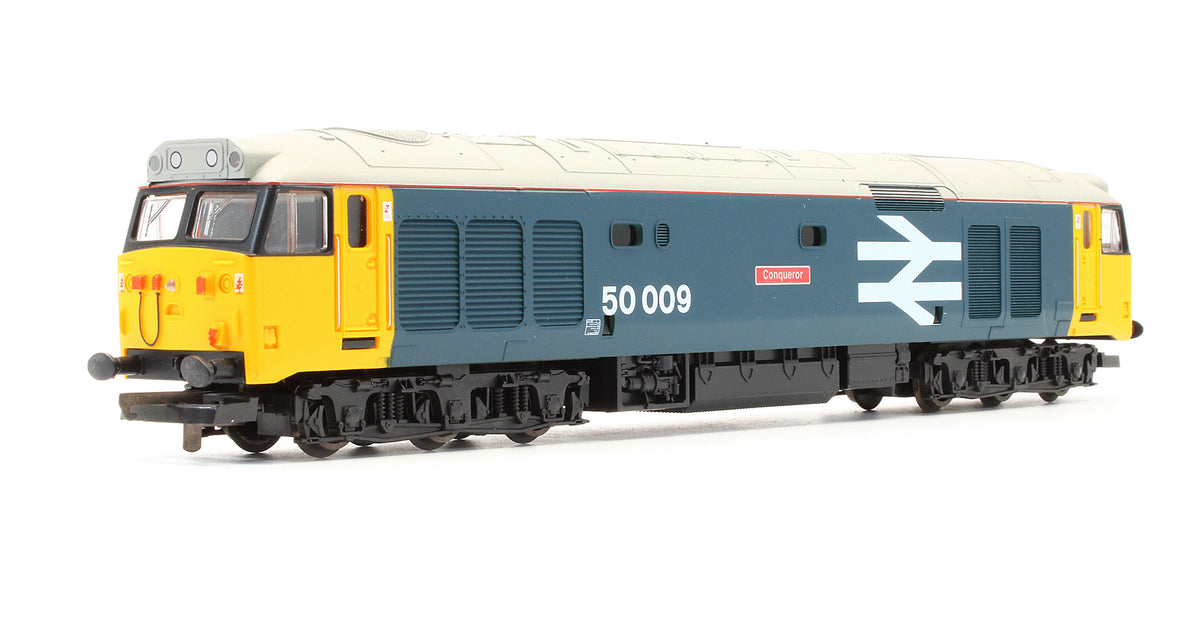 Pre-Owned 204811 BR Large Logo Blue Class 50009 'Conqueror' Diesel Locomotive
