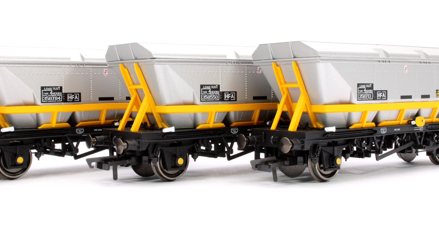 BR Coal Sector HFA Hopper Wagons 358713, 358550 & 358784 Three Pack