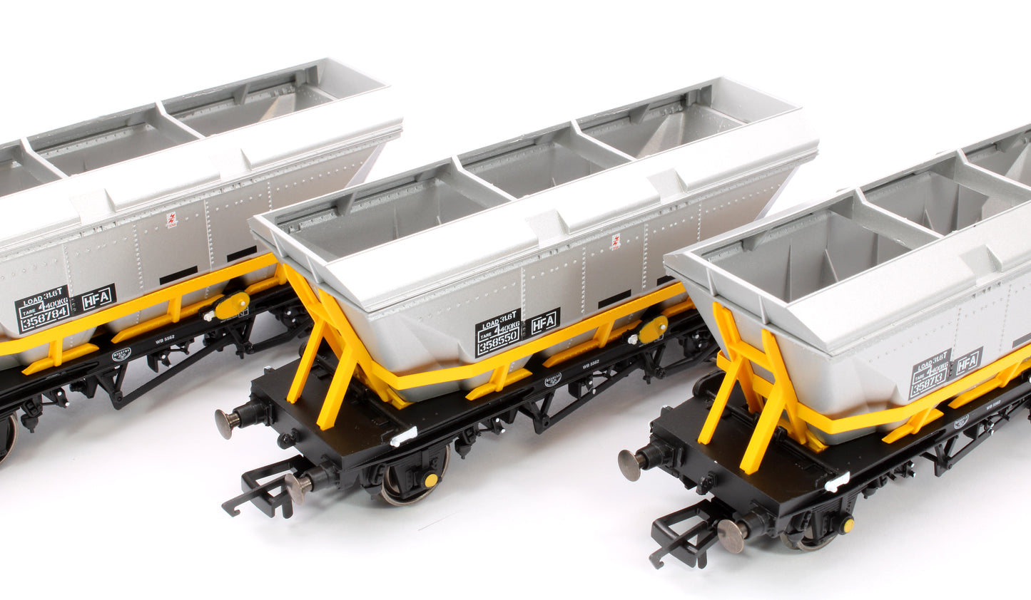 BR Coal Sector HFA Hopper Wagons 358713, 358550 & 358784 Three Pack