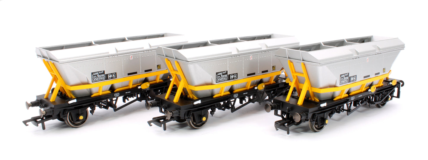 BR Coal Sector HFA Hopper Wagons 358713, 358550 & 358784 Three Pack