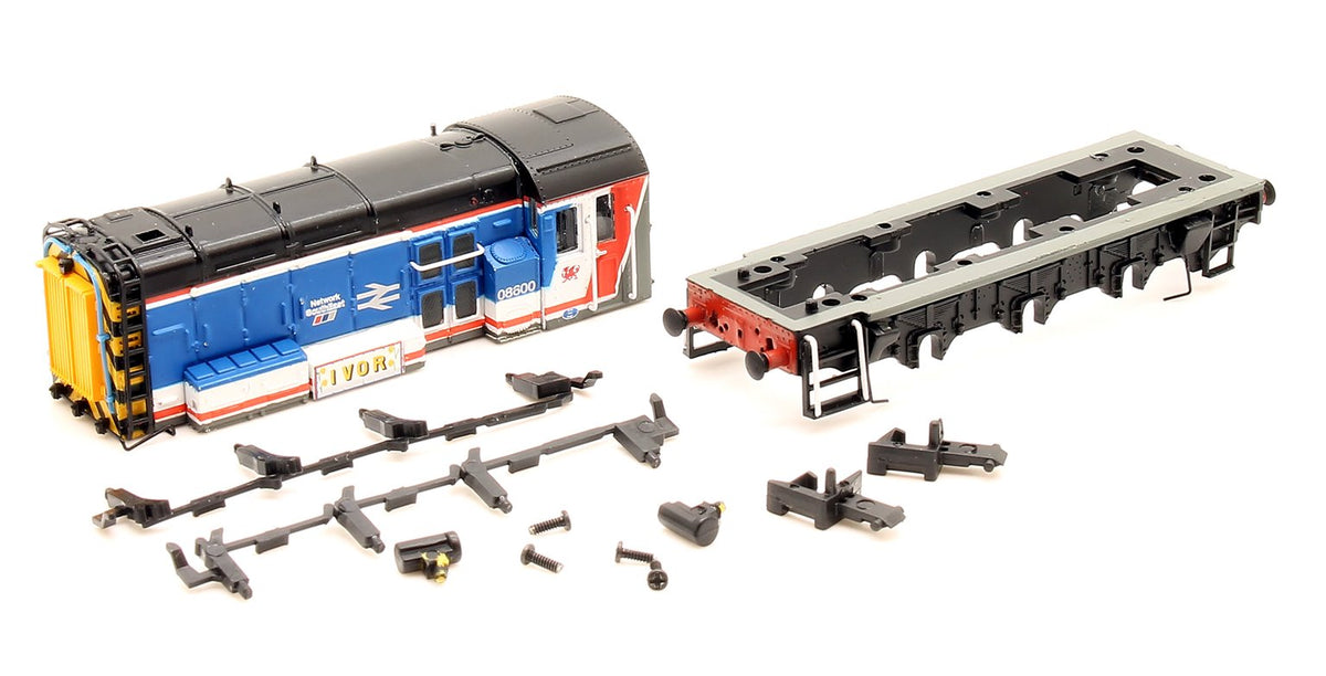 Pre-Owned N Gauge Class 08 600 'Ivor' Network Southeast Diesel Shunter - **LOCO BODY ONLY**