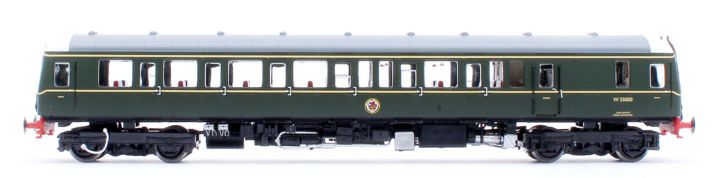 Class 122 BR Green W55000 (Speed Whiskers) Single Car DMU