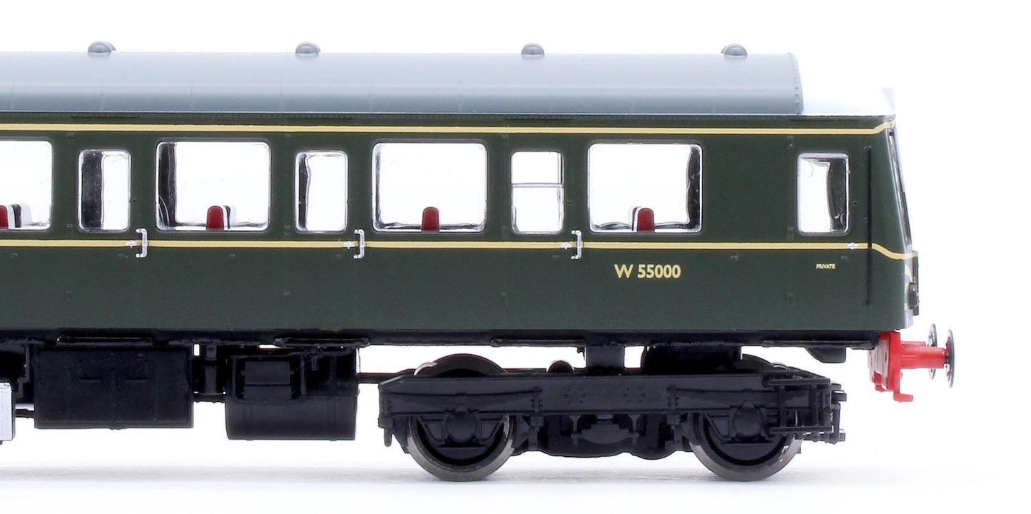 Class 122 BR Green W55000 (Speed Whiskers) Single Car DMU