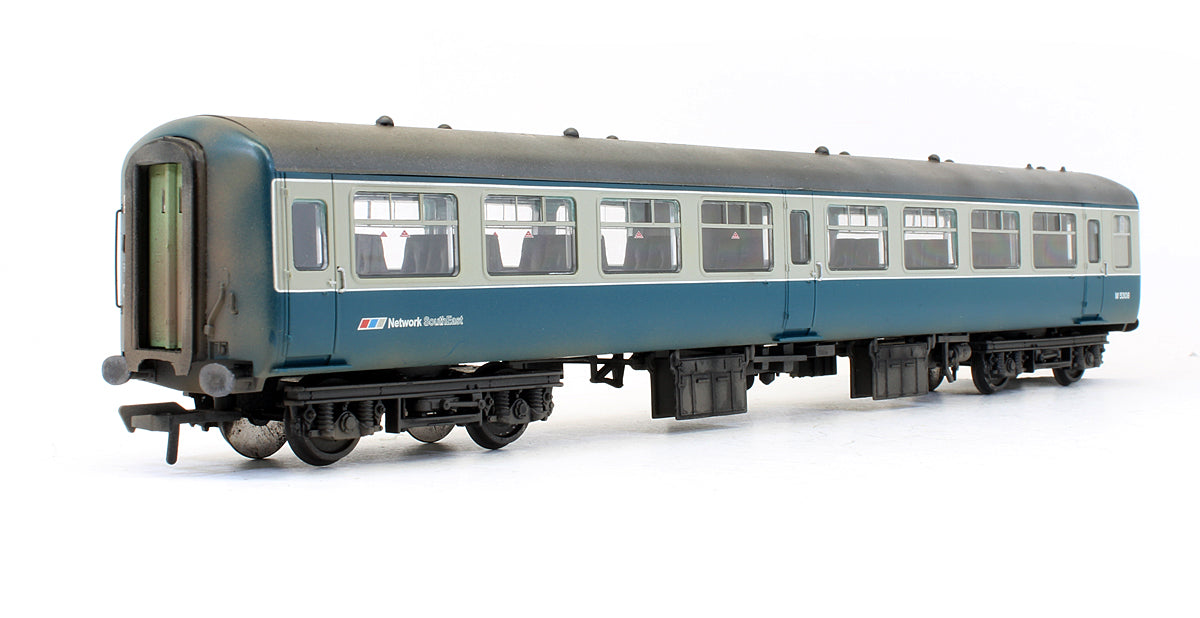 Pre-Owned MK2 TSO Two Coach Set Blue & Grey Network Southeast - Custom Weathered - Exclusive Edition