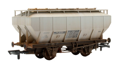 Pre-Owned 38-501 Covered Hopper Wagon (COVHOP) BR Light Grey - Custom Weathered