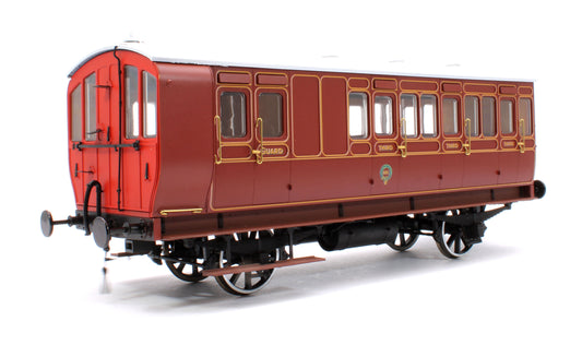 Stroudley 4 Wheel Gas Lit Brake 3rd Lined Brown 891 (Light Bar Fitted)